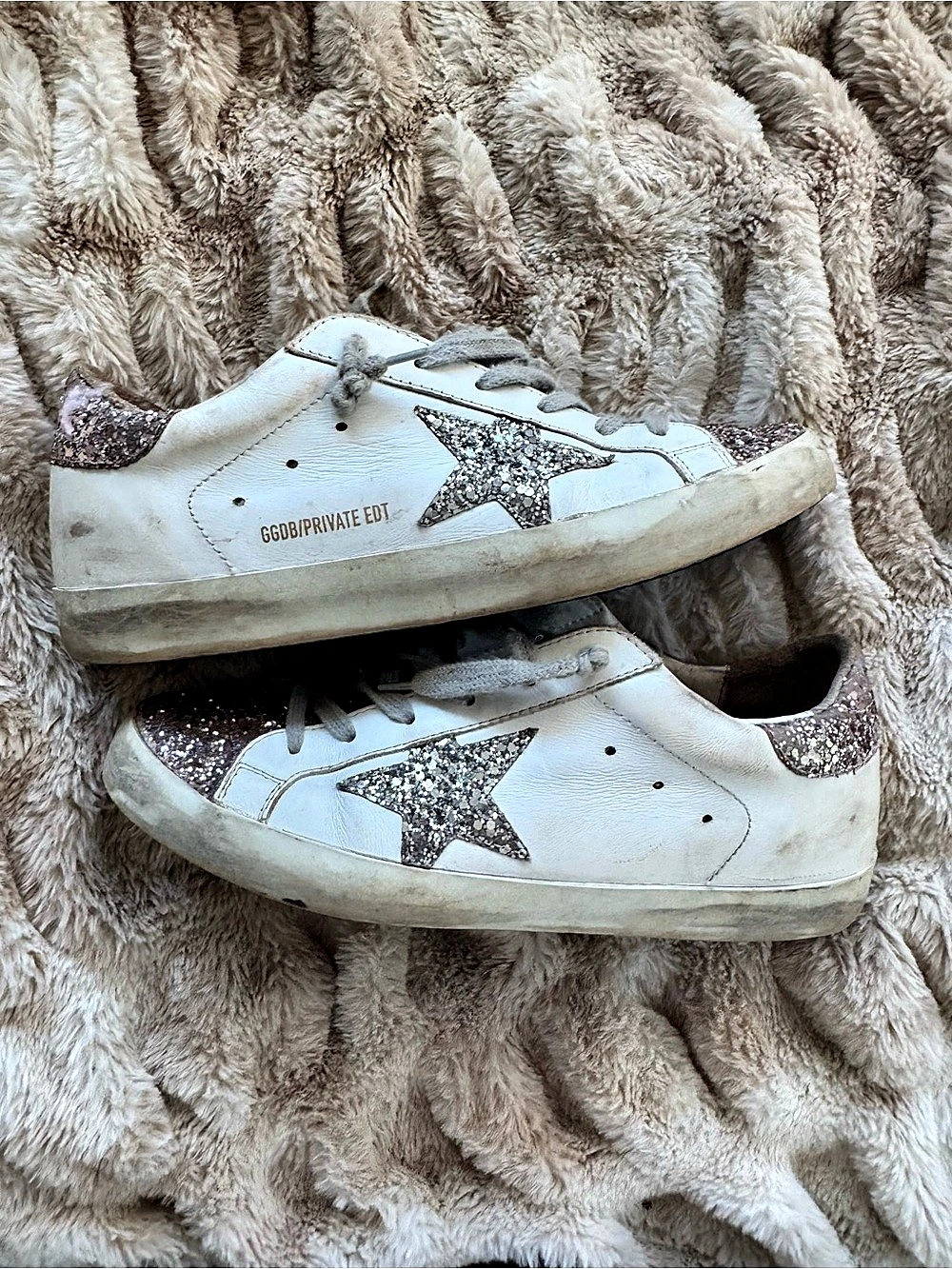 Golden Goose Superstar  Pink Glitter Sneakers